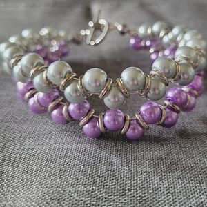 Double beaded bracelet